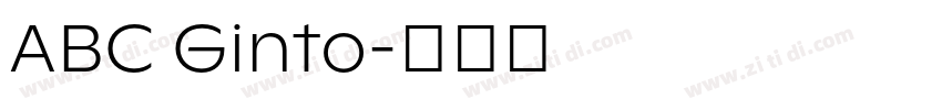 ABC Ginto字体转换